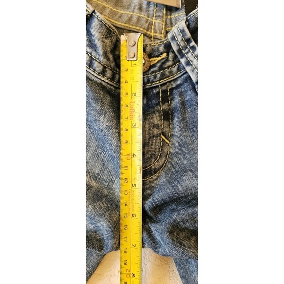 Harley-Davidson Women’s Tapered Jeans Embroidered Rhinestone 28W Sz:6 Y2K - Picture 14 of 16